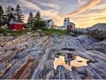 Pemaquid Lighthouse & beach is a 45 minute drive from the house